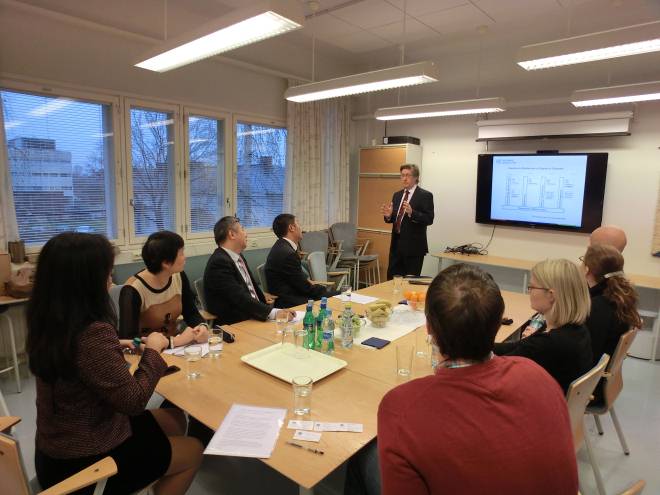 代表团与芬兰图尔库大学食品专业部分教授座谈